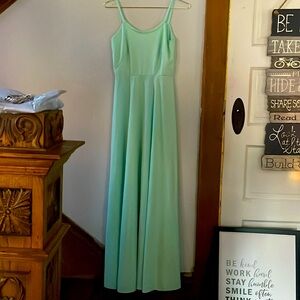 Vintage House of Bianchi mint green maxi dress size small